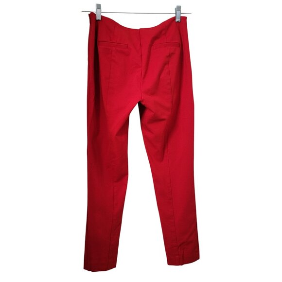 INC International Concepts, Size 4 Red Slim Leg Pants, Side Zipper Closure, NWOT - Picture 2 of 10